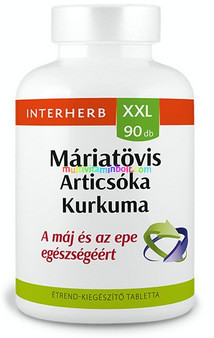 MÁRIATÖVIS & ARTICSÓKA & KURKUMA XXL, 90 db tabletta - Interherb