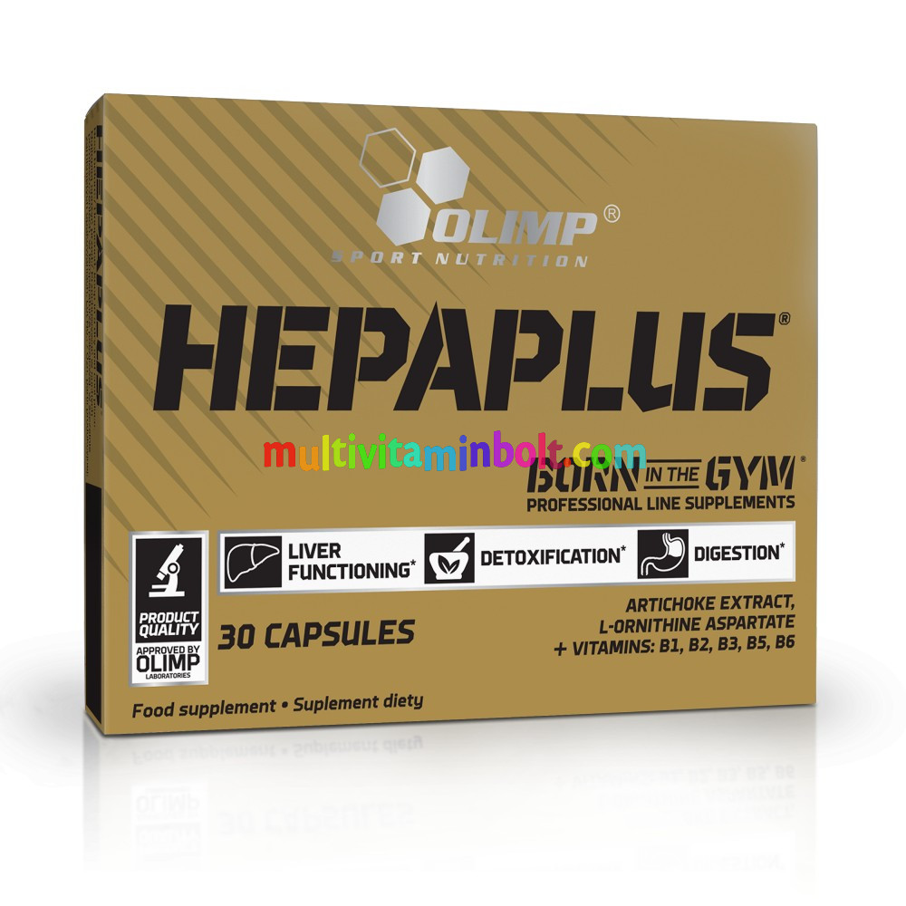 Hepaplus 30 db kapszula, máj méregtelenítés, articsoka, b-vitaminok - Olimp Sport Nutrition