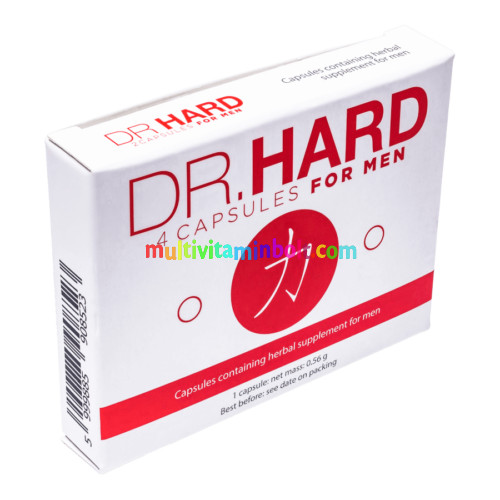 Dr. Hard 4 db kapszula, étrend-kiegészítő Férfiaknak