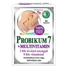 Probikum 7 Multivitamin 60 db kapszula, élőflóra, inulin, probiotikum, ásványi anyagok - Dr. Chen