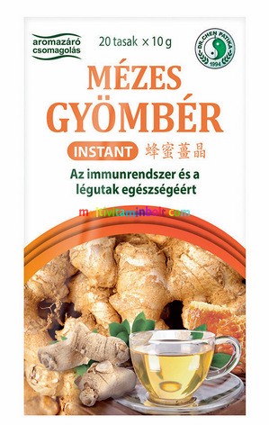 Instant Gyömbér, Ginger mézes tea 20 db tasak - Dr. Chen
