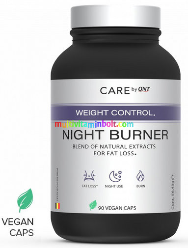 NIGHT Burner (Mental Health) 90 db kapszula, 30 adag, erős éjszakai zsírégető - QNT