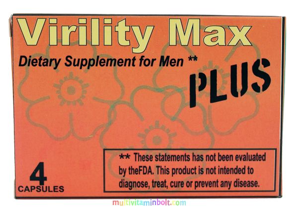 Virility Max Plus 4 db kapszula, potencianövelő, vágyfokozó Férfiaknak