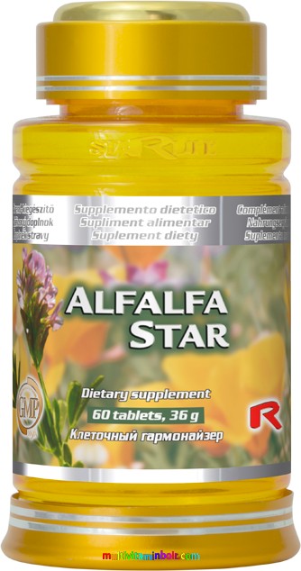 Alfalfa - Lucernamag kivonat 60 db tabletta, szív-érrendszer, légutak - StarLife