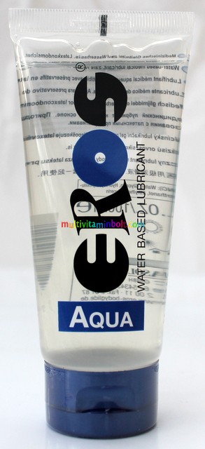 EROS Aqua 100 ml Sikosító, vízbázisú, íztelen, színtelen, orvosi sikosító, latex óvszerhez is