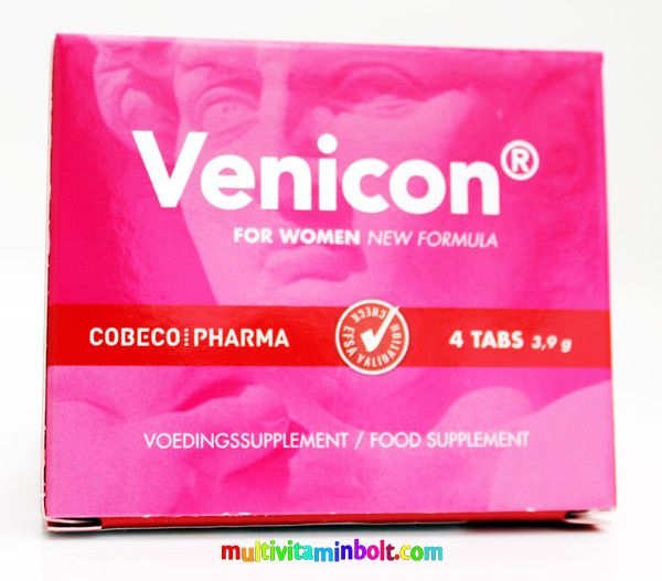 Venicon Women 4 db tabletta nőknek, vágyfokozó hatású