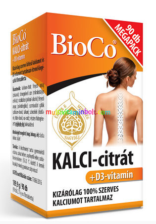 KALCI-citrát+D3-vitamin 90 db filmtabletta, Megapack - BioCo