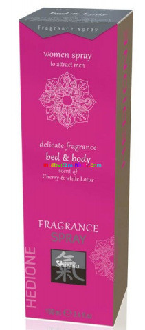 Bed & Body Spray - Cherry & White Lotus 100 ml - luxus ágy-szoba és fehérnemű illatosító esszencia, Nőknek - Shiatsu