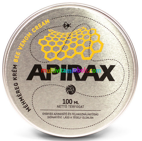 Apirax méhméreg krém 100 ml, gyógynövényekkel és más természetes hatóanyagokkal - Mannavita
