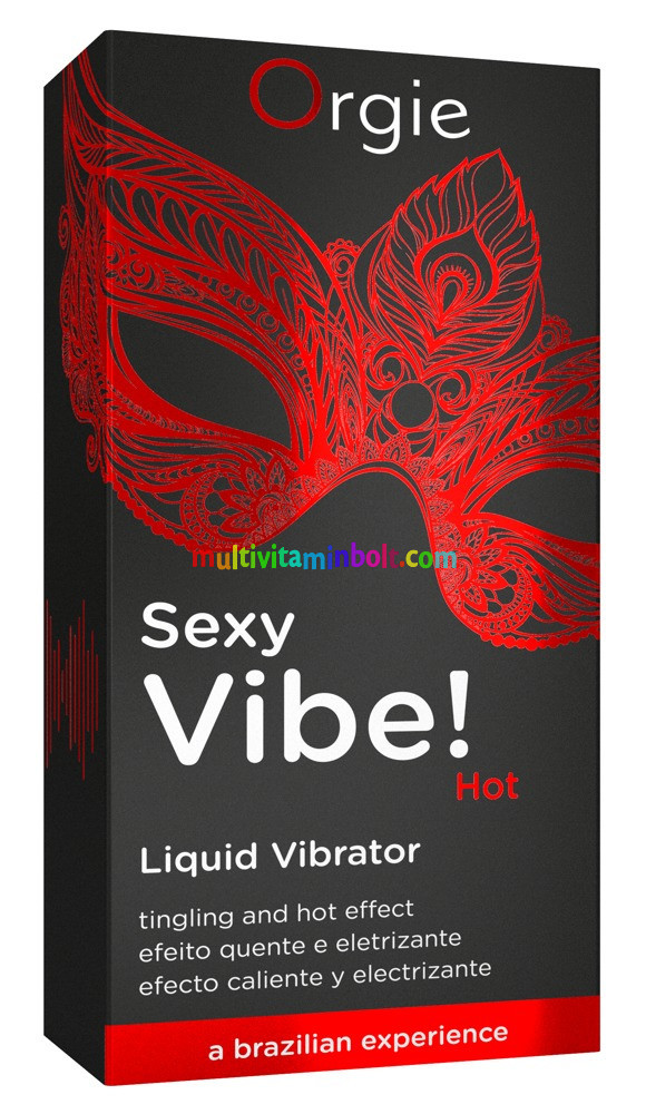 Orgie Sexy Vibe HOT - epres, melegítő folyékony vibrátor 15 ml 