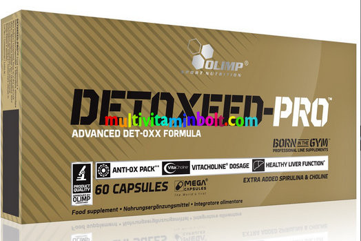 Detoxeed-Pro 60 db kapszula, máj méregtelenítés, tejcsalán, articsóka, csalán, áfonya, kurkuma rizóma, fekete bors, kolin, spirulina - Olimp Sport Nutrition