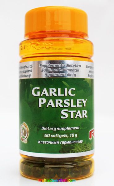 Garlic + Parsley 60 db kapszula - Fokhagyma-kivonatot és petrezselyem levél-koncentrátumot tartalmazó lágyzselatin kapszula - StarLife