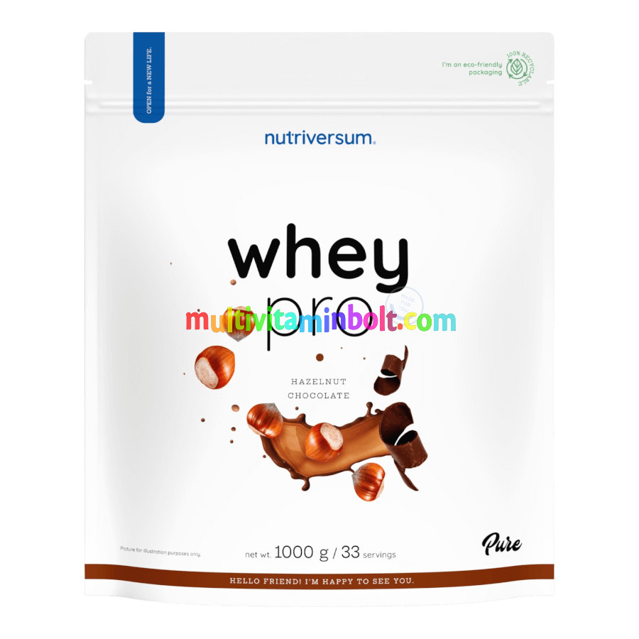 Whey PRO - 1000 g - mogyorós-csokoládé - Nutriversum
