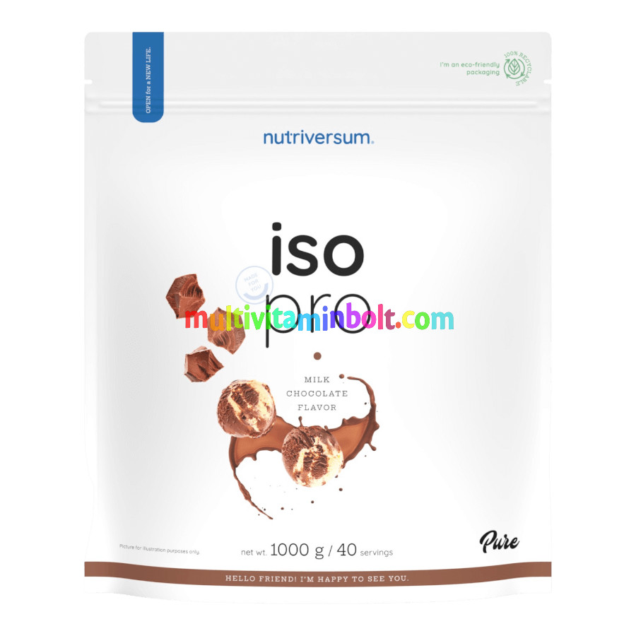 ISO PRO - 1000 g - tejcsokoládé - Nutriversum