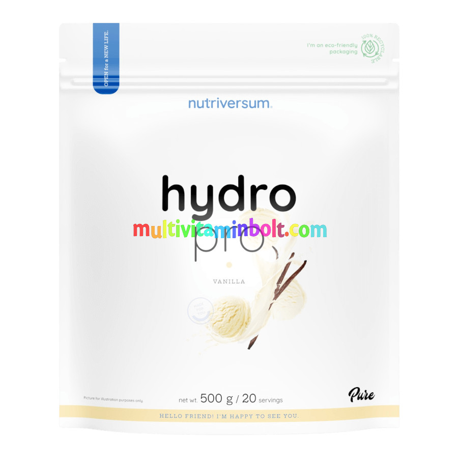 Hydro Pro - 500 g - vanília - Nutriversum