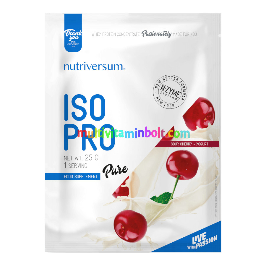 ISO PRO - 25 g - PURE - Nutriversum - meggy-joghurt