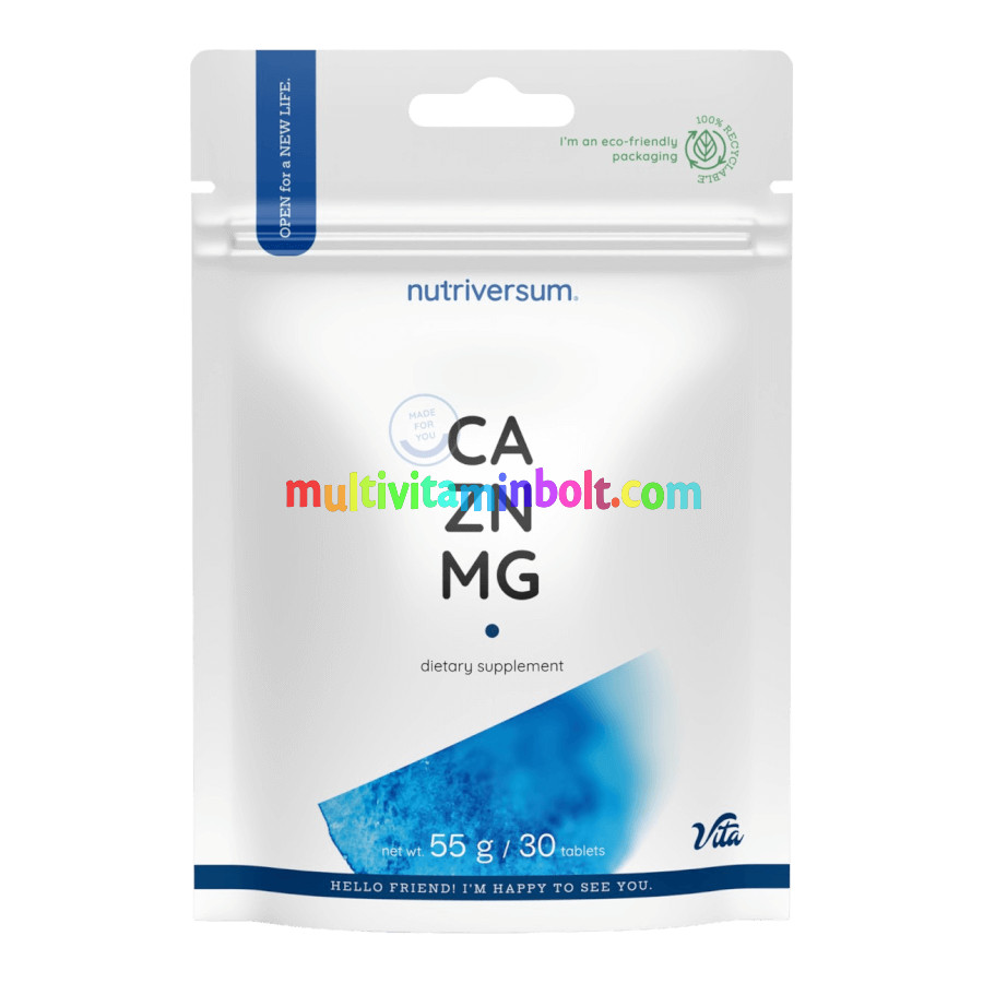 CA-ZN-MG - 30 tabletta - Nutriversum