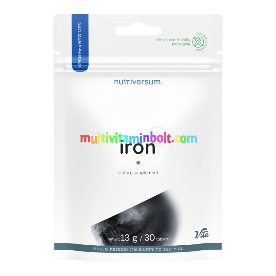 Iron - 30 tabletta - Nutriversum