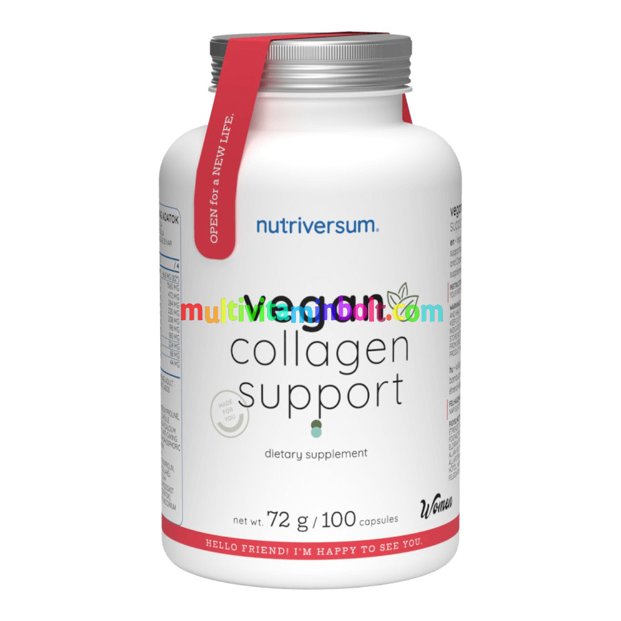 Vegan Collagen Support - 100 kapszula - Nutriversum