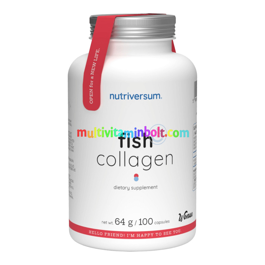 Fish Collagen 100 kapszula - Nutriversum