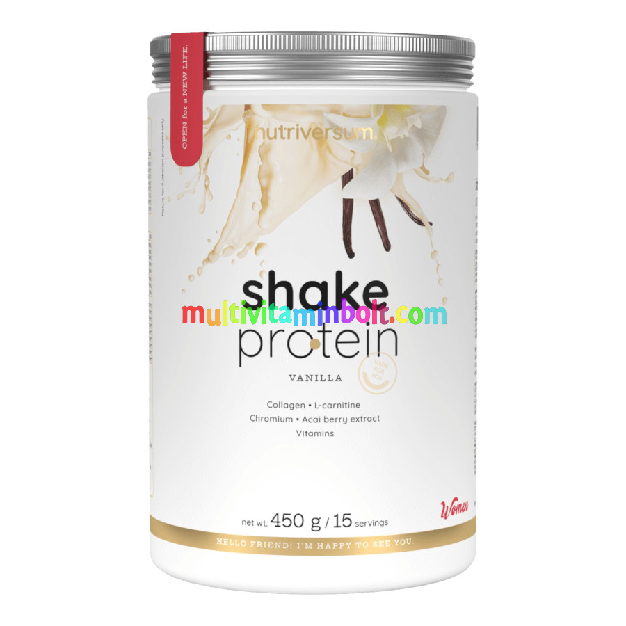Shake Protein - 450 g - vanília - Nutriversum